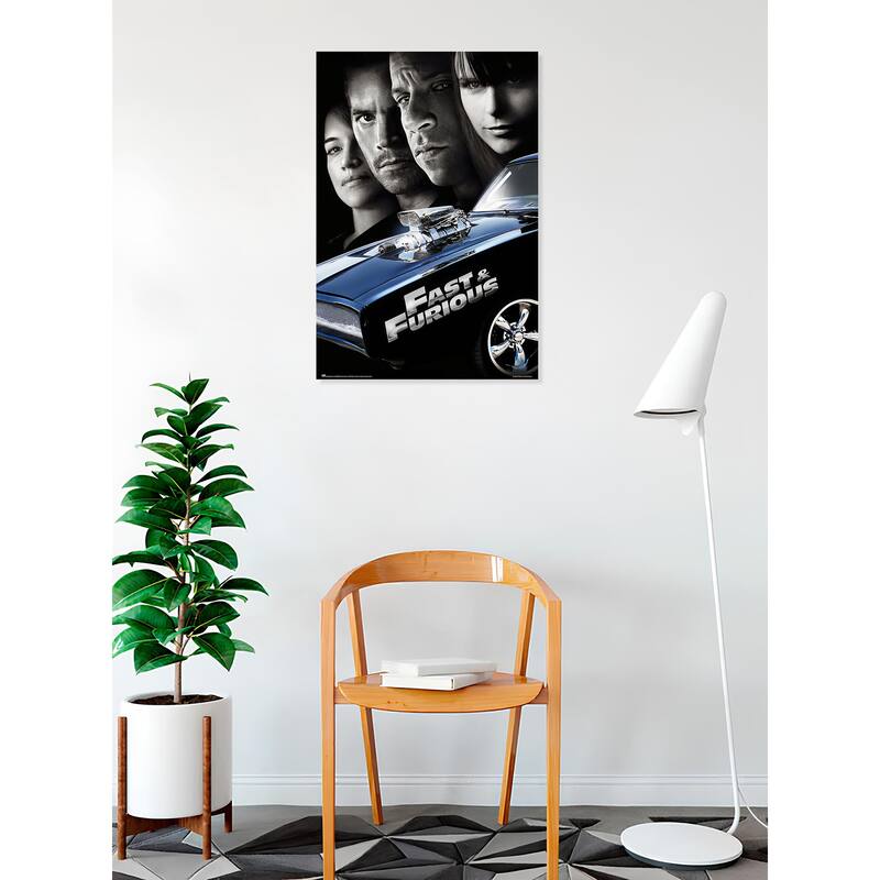 Fast & Furious 4 Art Poster - 24 x 36 Inch