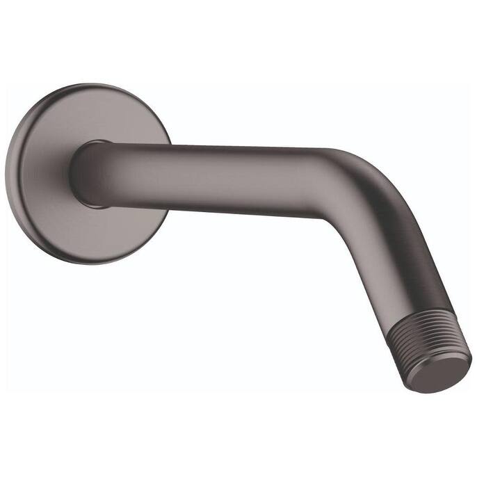 Hansgrohe Standard 9" Shower Arm with Escutcheon Plate and 1/2" Male - Brushed Black Chrome