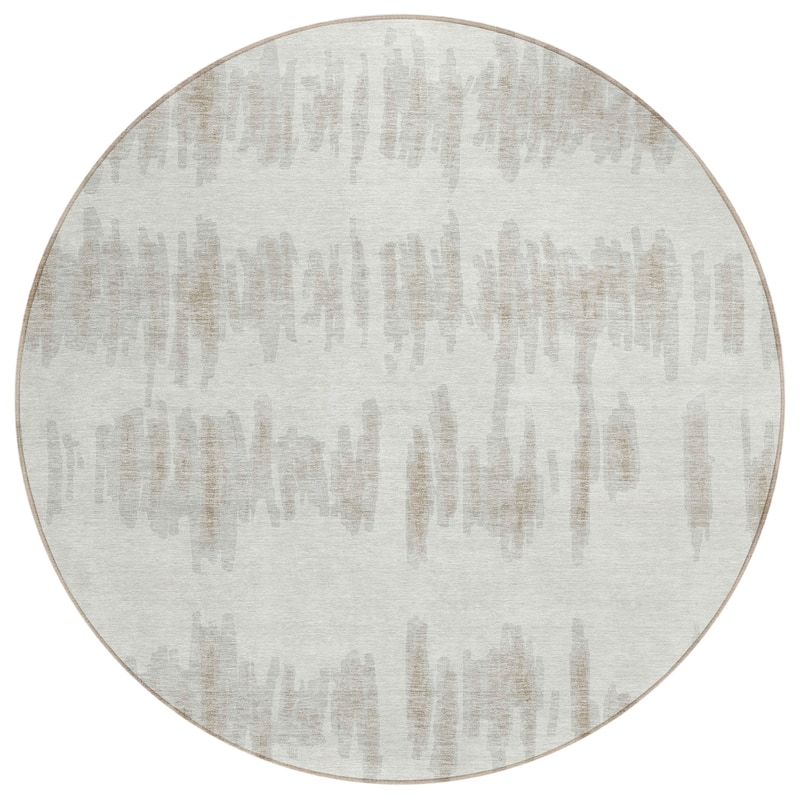 Machine Washable Indoor/ Outdoor Chantille Abstract Contemporary Rug