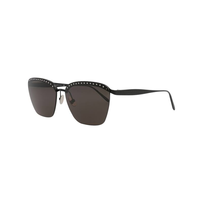 Alaia Square-Frame Metal Sunglasses - Black - One Size