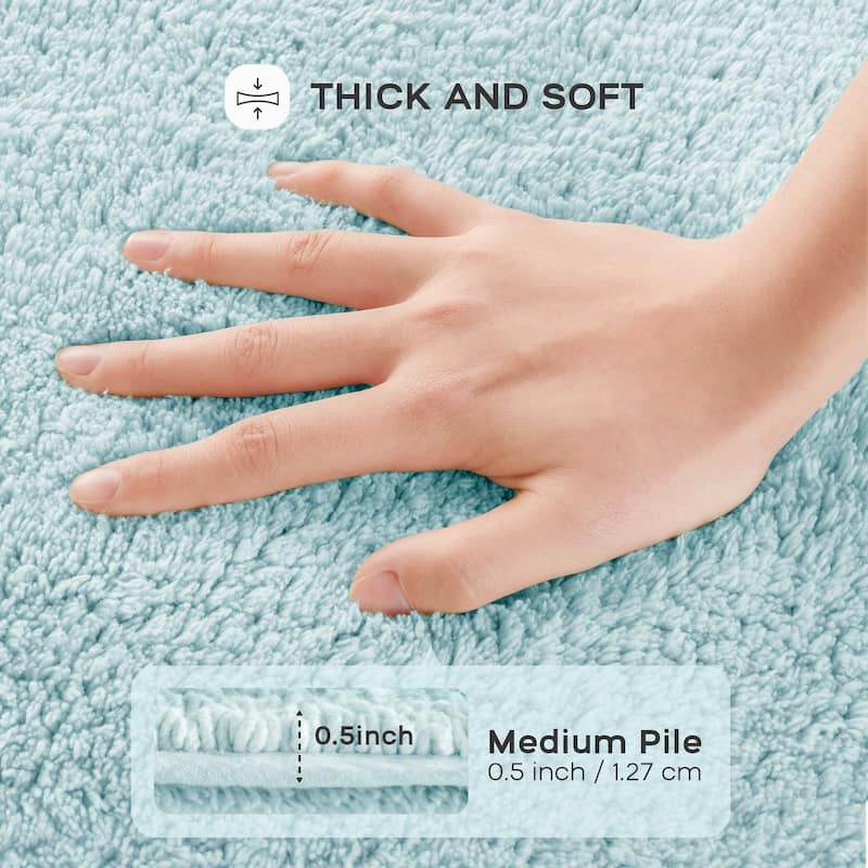 Madison Park Signature Splendor 100-percent Cotton Tufted 3000 GSM Reversible Bath Rug