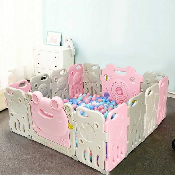 14 panel baby playpen