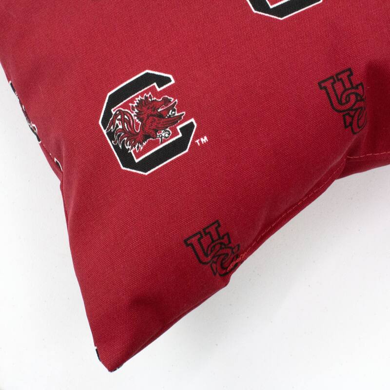 South Carolina Gamecocks Indoor / Outdoor Decorative Pillow Pair - (2) 16" x 16" Pillows