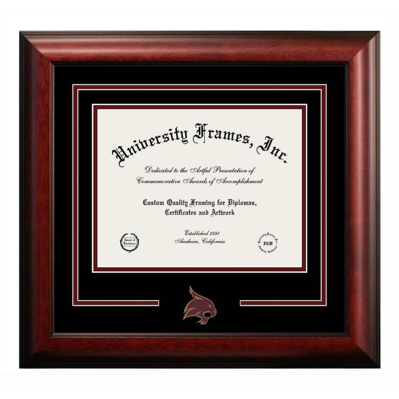 Texas State Bobcats 14w x 11h Spirit Diploma Frame