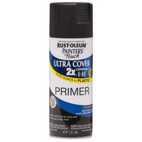 Rust Oleum Painters Touch 2x Ultra Cover Primer Spray 12 Oz Flat Black Overstock 25549191