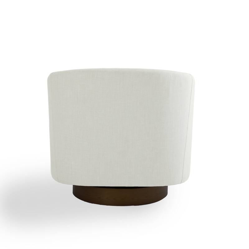 31.1'' W Modern Barrel Swivel Accent Chair