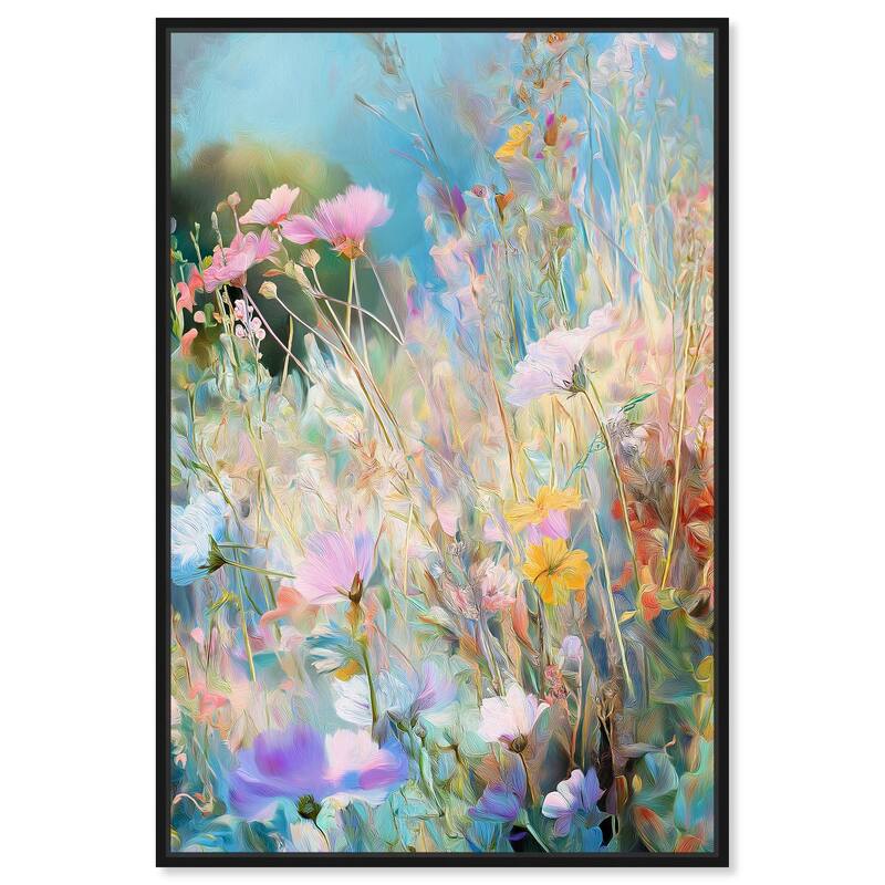 Cosmos Cascade Canvas by Art Remedy - Black - 30" x 45"