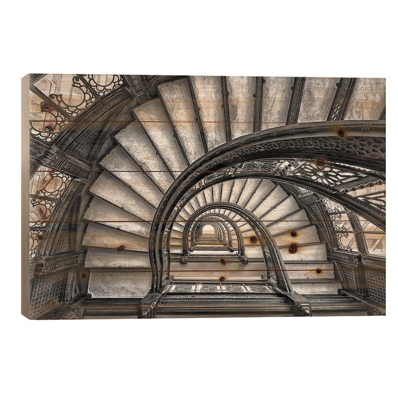 The Rookery Print On Wood by Yimei Sun - Multi-Color - 26x40x1.5