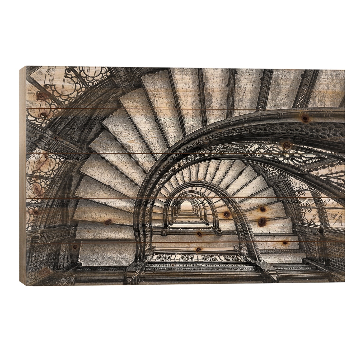 The Rookery Print On Wood by Yimei Sun - Multi-Color