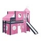 preview thumbnail 26 of 117, JACKPOT Prince & Princess Low Loft Twin Bed, Ladder Slide Tent & Tower