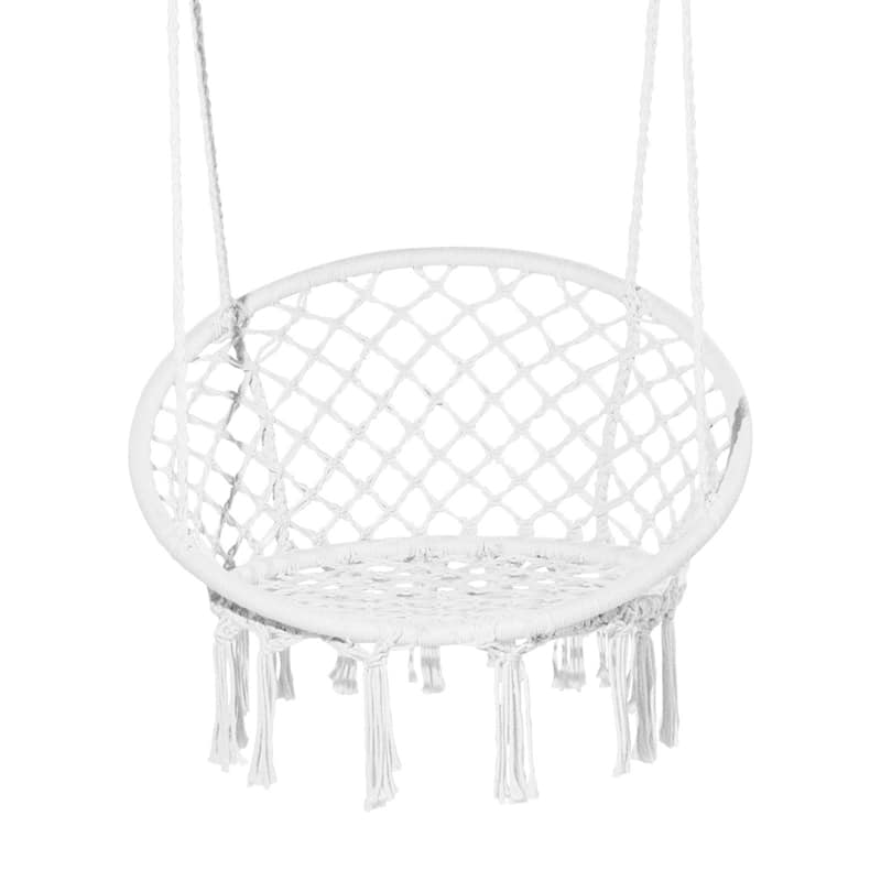 Hammock Chair Hanging Swing for Indoor Outdoor Patio Bedroom Porch