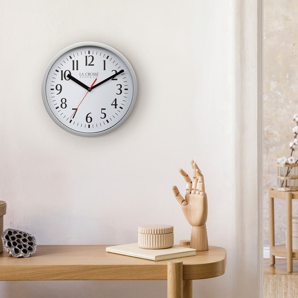 La Crosse 404-3020S 8-inch Basics Quartz Analog Wall Clock