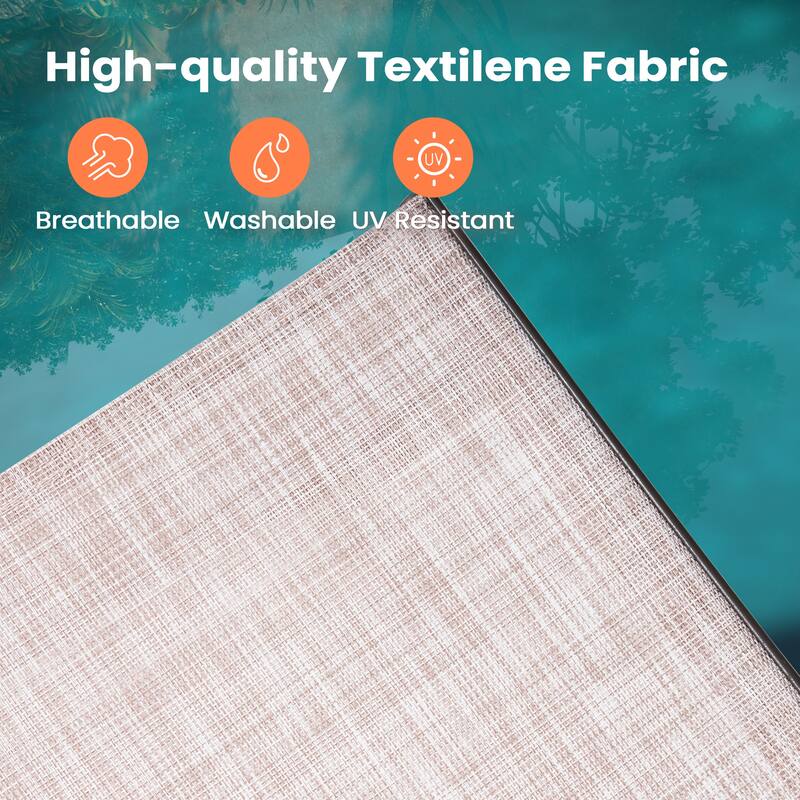 Outdoor Patio Adjustable Chaise Lounge Chair