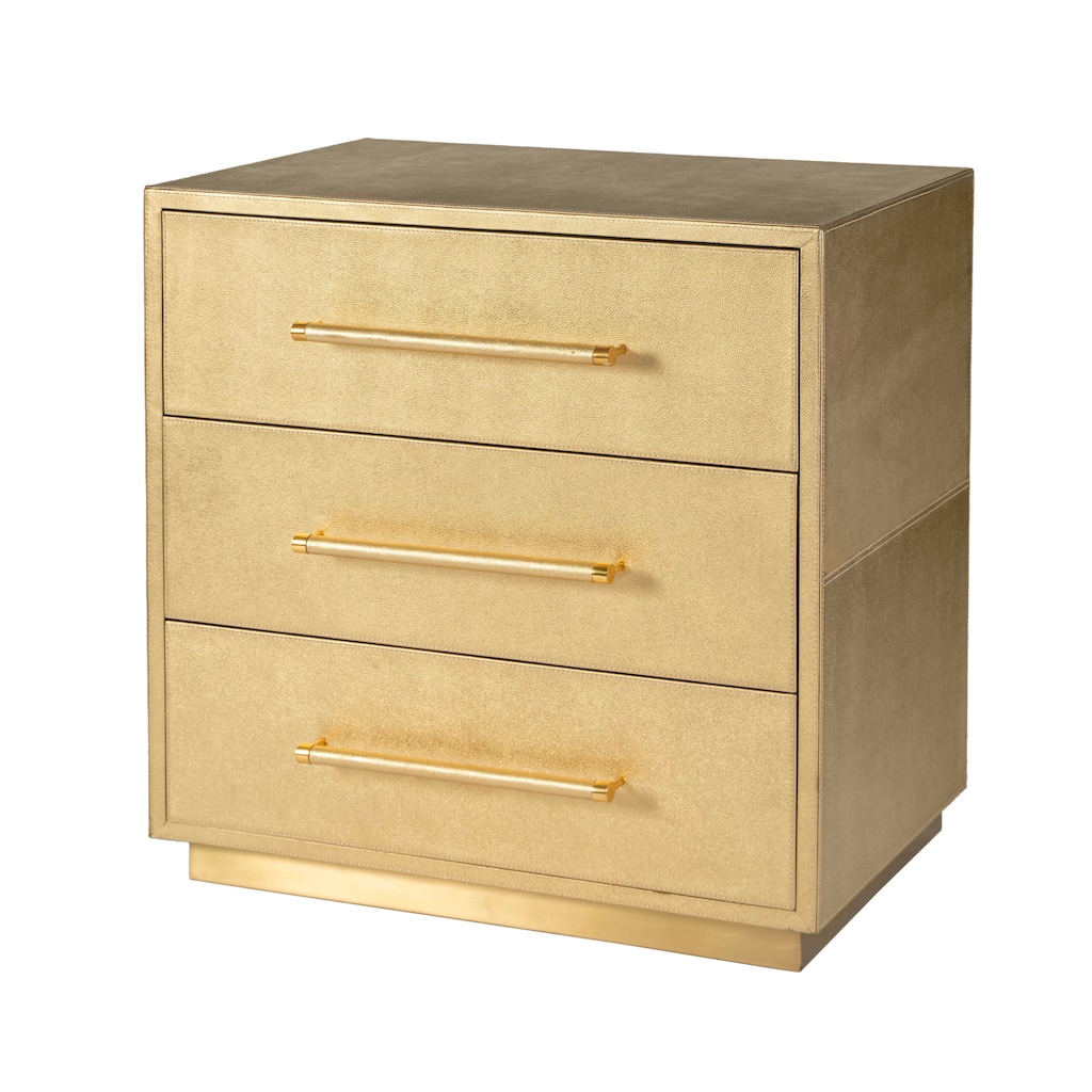 Medera 28 in. W Rectangular 3 Drawer Accent Chest
