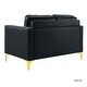 preview thumbnail 35 of 71, Clos 51'' Modern Upholstered Sofa with Golden Legs by HULALA HOME