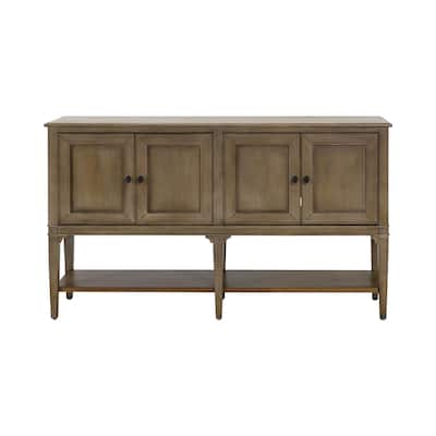 Modern Wood Dining Sideboard, Console, Entertainment Stand, Brown