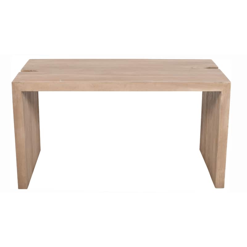 HomeRoots 56" Ivory Reclaimed Wood Sled Writing Desk