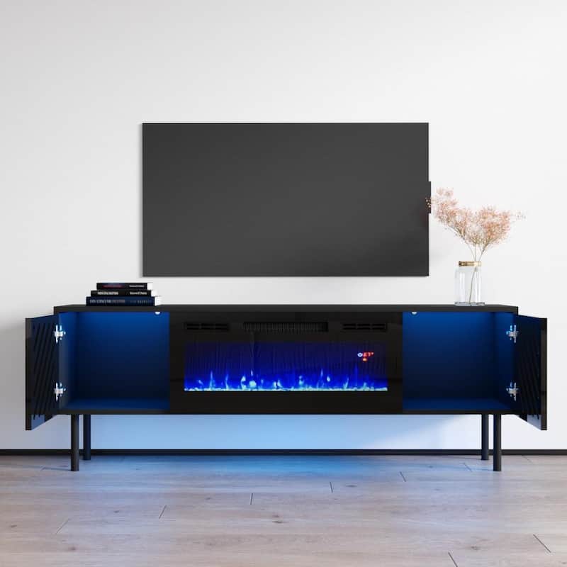 Laser EF Electric Fireplace 63" TV Stand
