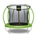 preview thumbnail 1 of 6, Machrus Moxie Pumpkin-Shaped Outdoor Trampoline Set with Premium Top-Ring Frame Safety Enclosure, 8 FT - Green Apple - 8 FT Kids - 8 FT