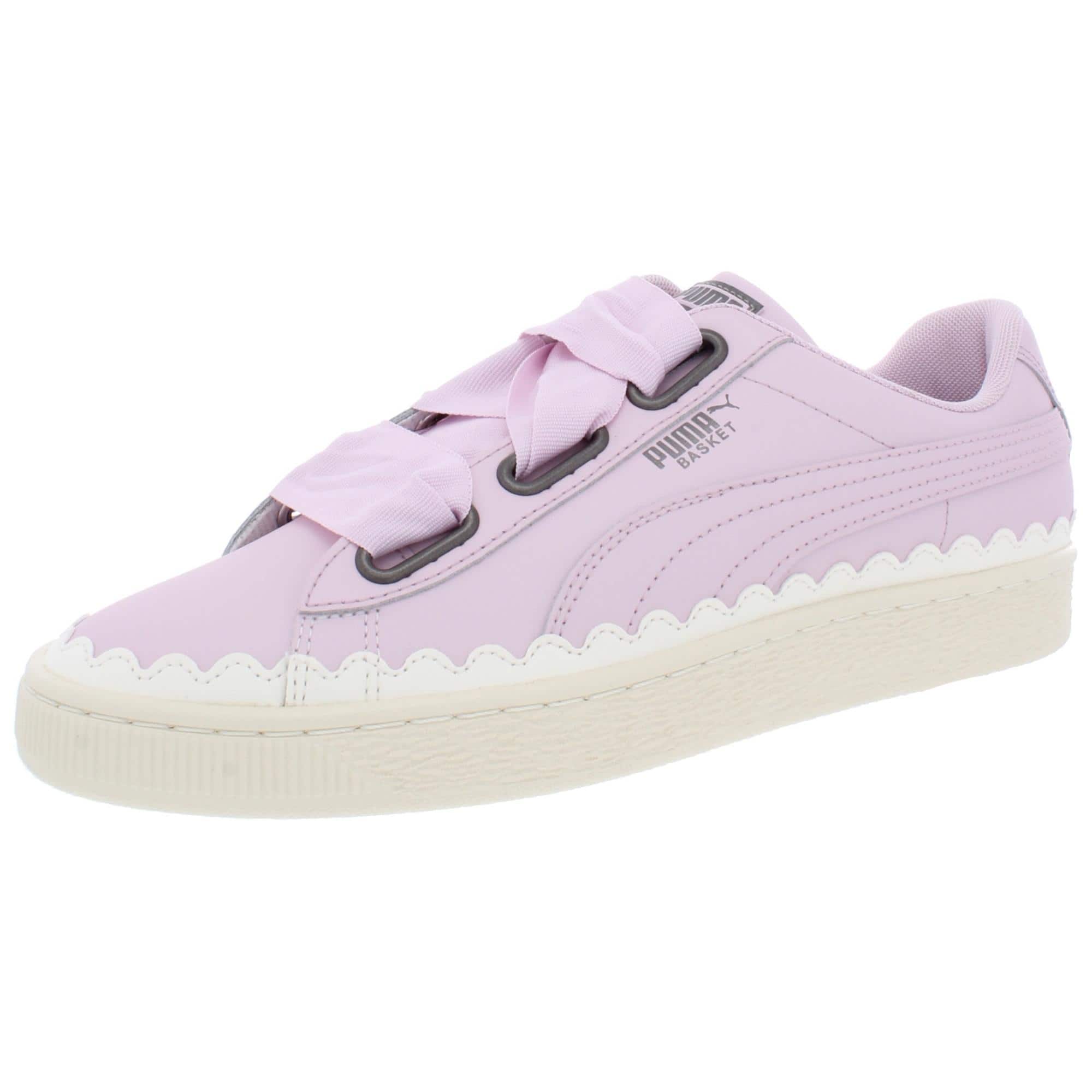 basket heart scallop women's sneakers