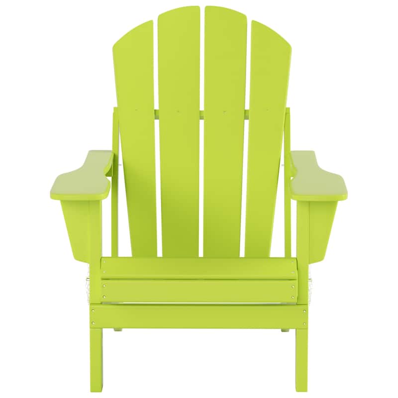 POLYTRENDS Laguna Outdoor Eco-Friendly Poly Folding Adirondack Chair (Set of 2)