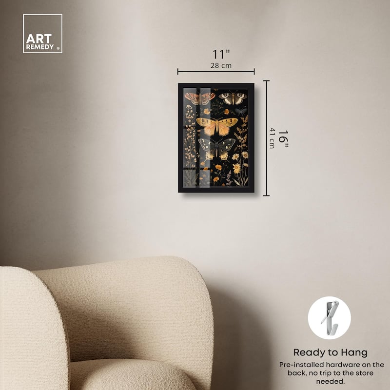 Winged Visitors II Shadowbox by Art Remedy