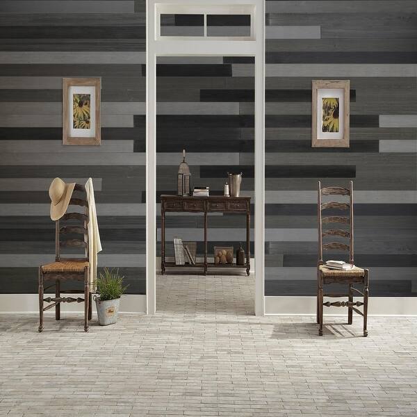 Shop Reclaimed Rustic Wall Planks Self Adhesive Barn Wood Wall Panels 5box On Sale Overstock 31437623
