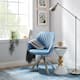 Art Leon Classical Swivel Office Accent Arm Chair with Golden Legs