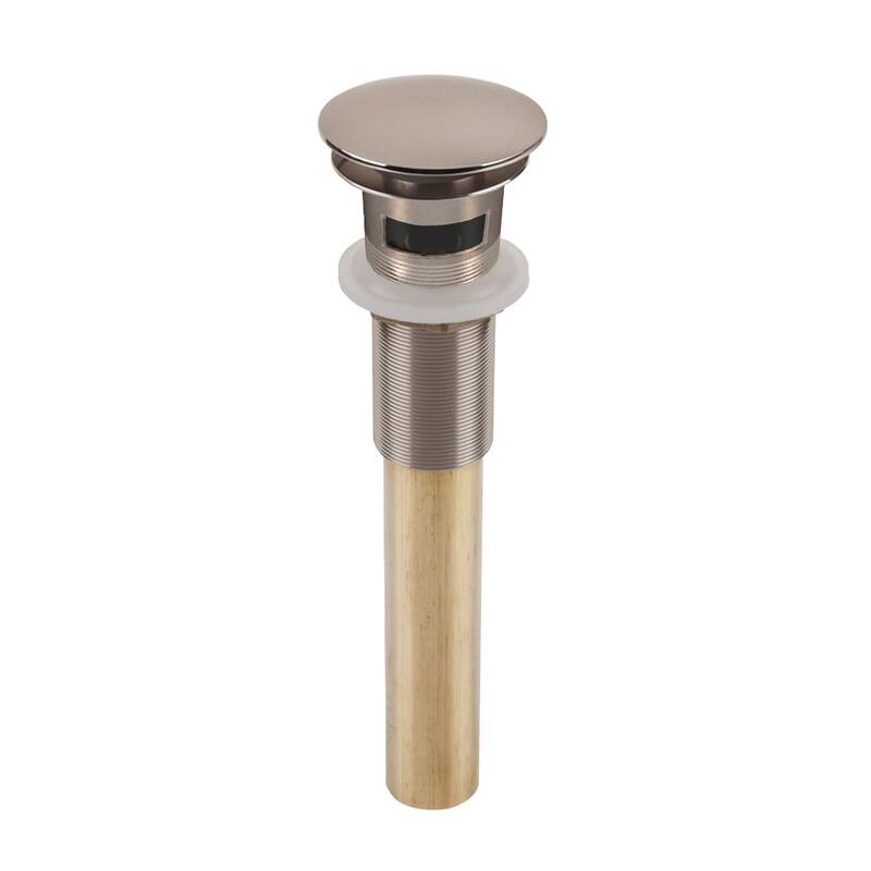 SinkSense 1.5" Pop-Up Sink Drain in Nickel - Overflow