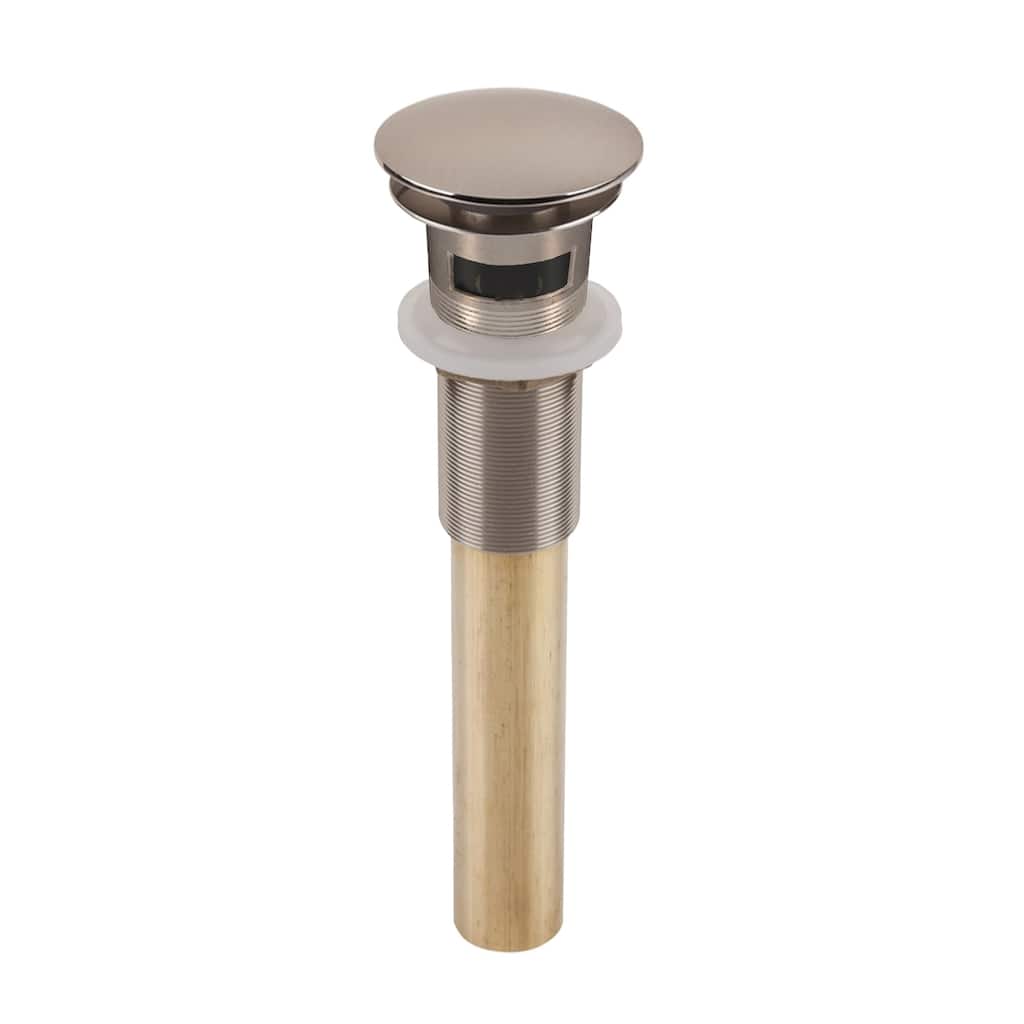 SinkSense 1.5" Pop-Up Sink Drain in Nickel - Overflow