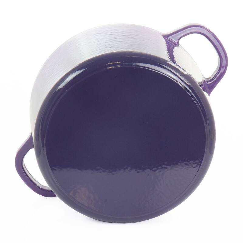 Crock-Pot Artisan 2 Piece 5 Quart Enameled Cast Iron Dutch Oven with Lid in Lavender