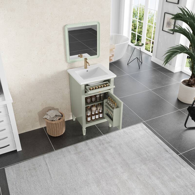 Modern Bathroom Vanity with Functional Storage and Stylish Design