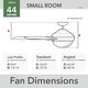 preview thumbnail 4 of 13, Hunter 44" Gilmour Outdoor Ceiling Fan with LED Light, Handheld Remote, Damp-Rated - Transitional, Contemporary