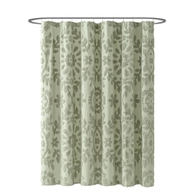 Peri Home Chenille Laurel Shower Curtain