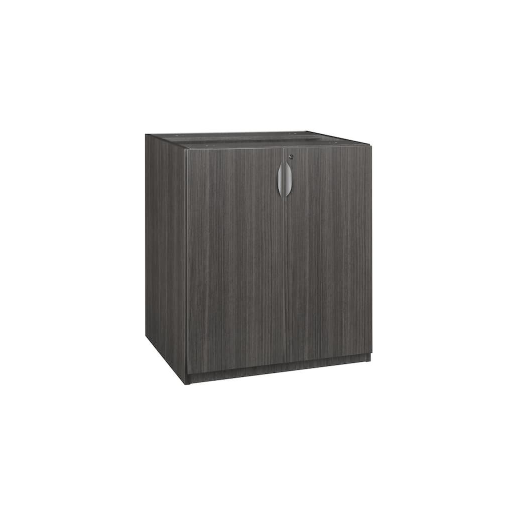 Stand Up Modular Storage Cabinet Ash Grey - Two Locking Doors and Adjustable Shelves for Office or Workspace