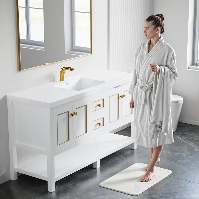 Davis 60" Single Bathroom Vanity Set