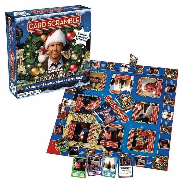 slide 2 of 3, Christmas Vacation Card Scramble Board Game