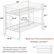 preview thumbnail 11 of 13, Metal Twin Over Twin Bunk Bed Frame with Side Ladders, 13inch Under-Bed Storage, Squeak-Resistant, Full-Length Guardrails