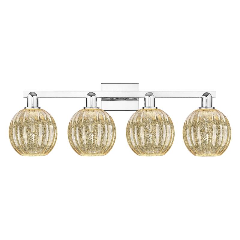 Innovations Lighting 716-4W-12-36 Preston Vanity Preston 4 Light 36" - Polished Chrome / Mercury