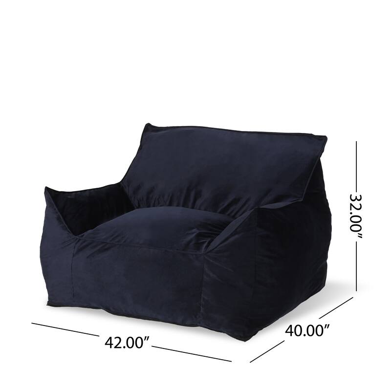 Bean Bag Chair with Armrests,Softness and Comfort Velvet Sofa Chair