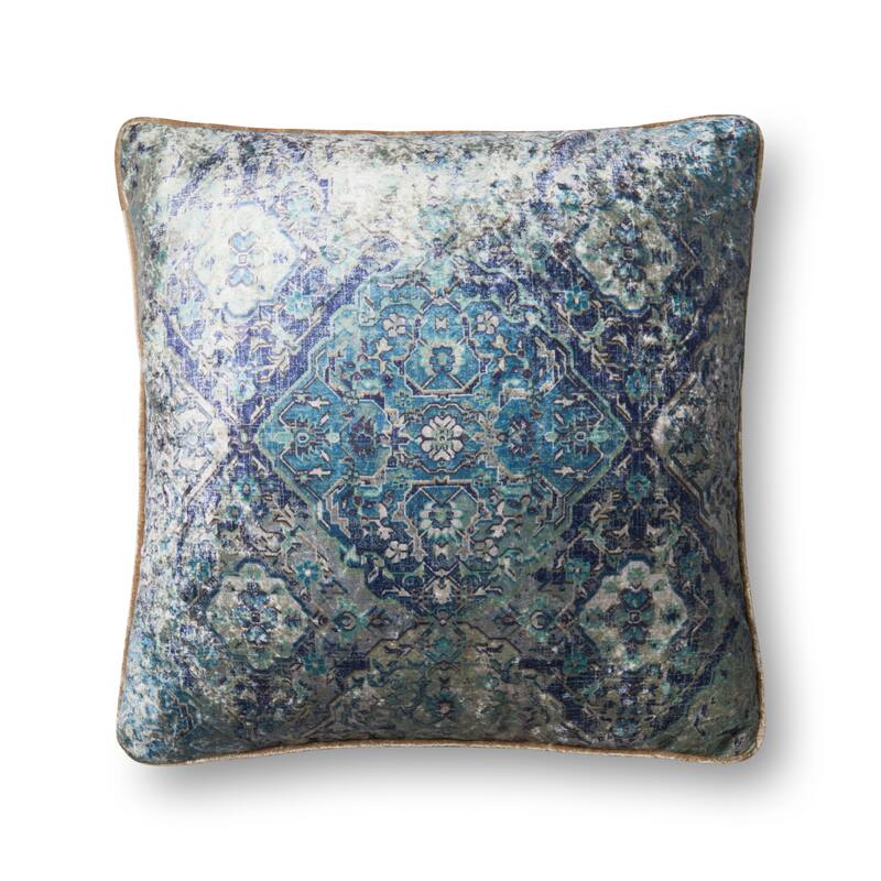 Alexander Home Talia Bohhemian Floral Distressed Throw Pillow