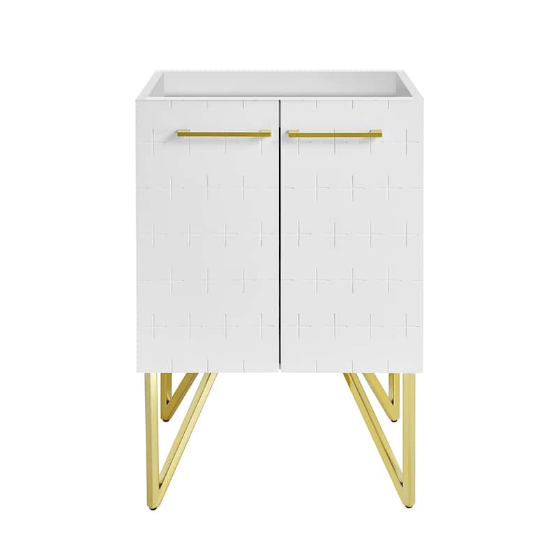 Annecy 24 White Bathroom Vanity Cabinet Only (Sm-Bv255W)