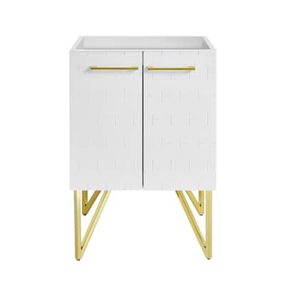 Annecy 24 White Bathroom Vanity Cabinet Only (Sm-Bv255W)