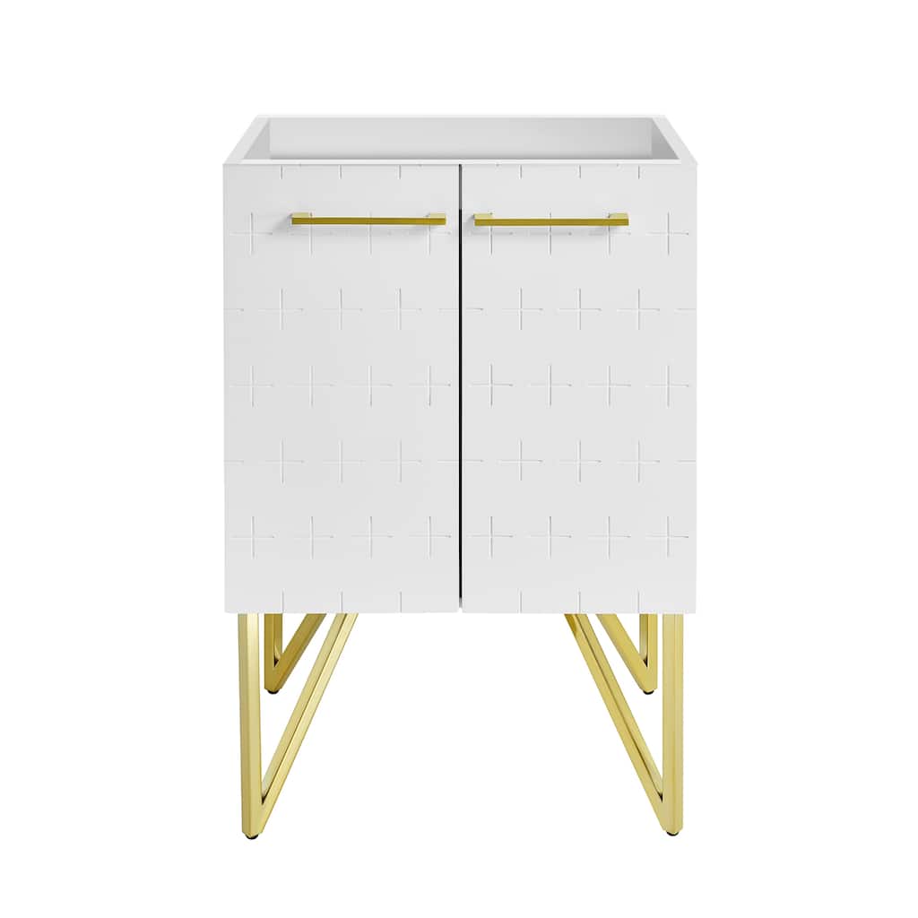Annecy 24 White Bathroom Vanity Cabinet Only (Sm-Bv255W)