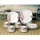 preview thumbnail 3 of 2, Porcelain 20 Piece Square Dinnerware Set Service for 4