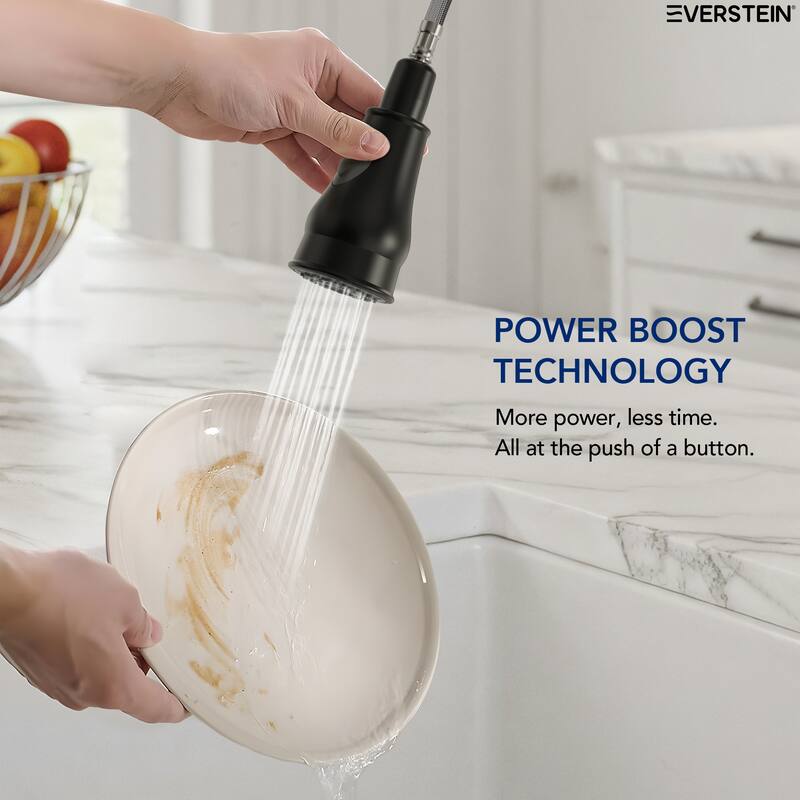 Single Handle Pull Down Sprayer Hot and Cold Kitchen Faucet 360° Spout Swivel with Deckplate