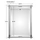 preview thumbnail 2 of 1, Uttermost Adara 36" x 24" Modern Vanity Bath Wall Mirror with Floating