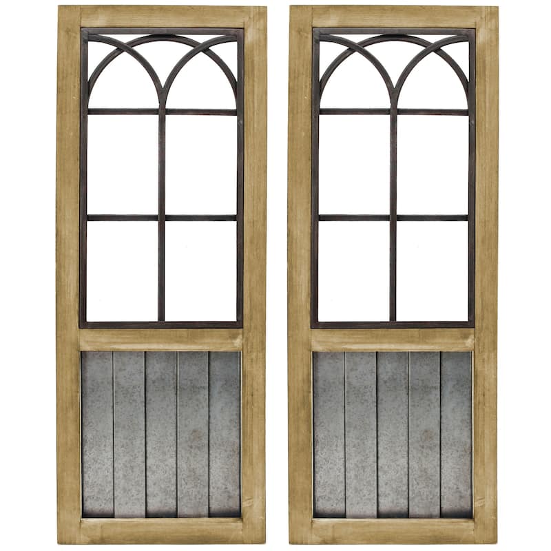FirsTime & Co. Willow Farmhouse Window Wall Plaque Set