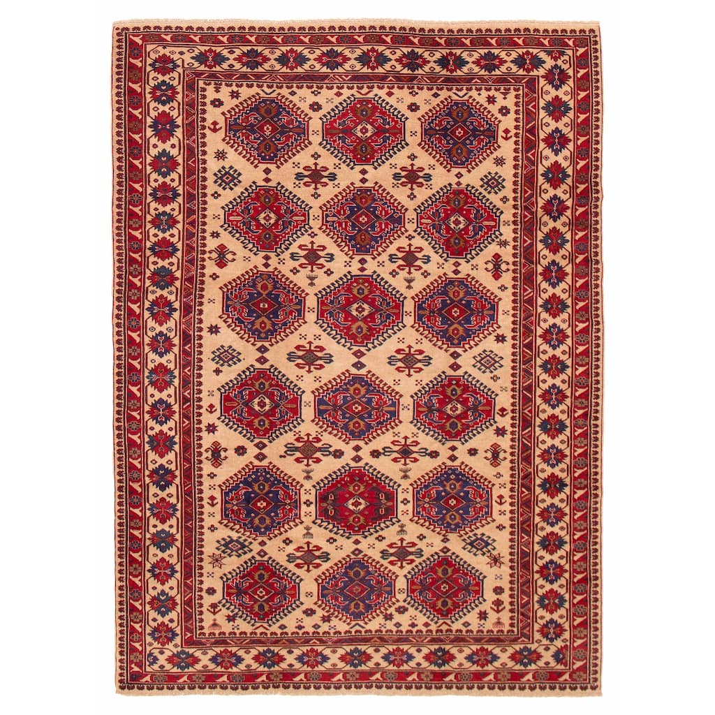 Teimani Tan Rug 6'10" x 9'5" - 6'10 x 9'5