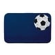 preview thumbnail 4 of 7, Soccer Ball Bath Mat 17 x 24 - Navy